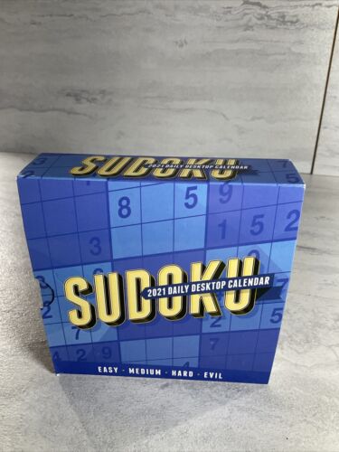 TF PUBLISHING 2021 Sudoku Daily Desktop Boxed Calendar with Easel - Puzzle Game (6922727162039)